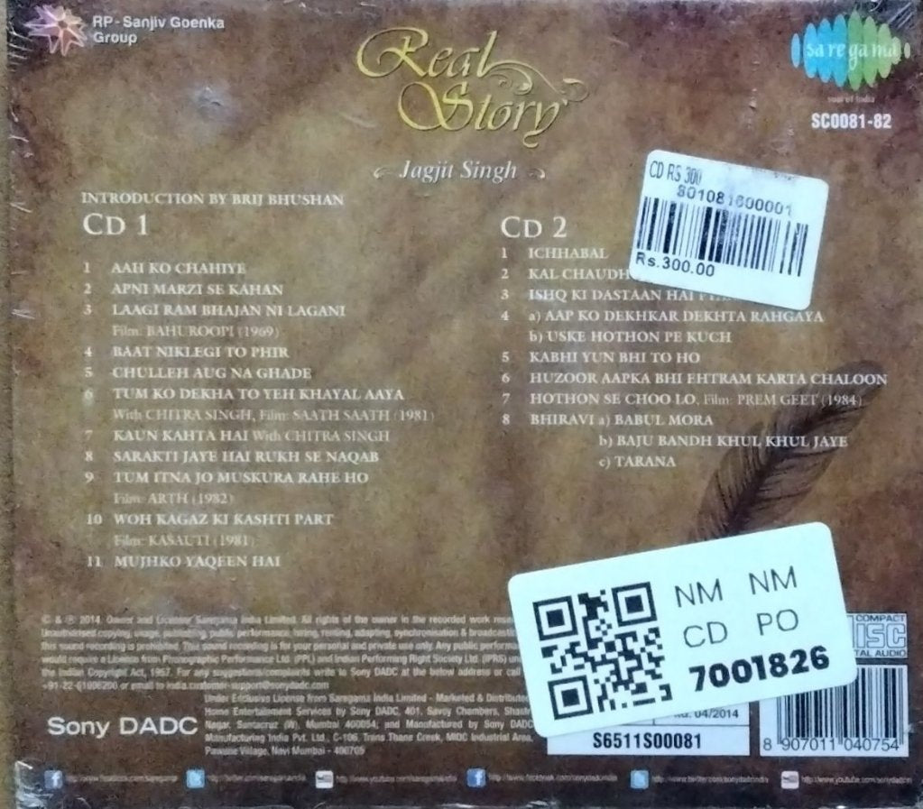 Jagjit Singh - Real Story (CD) (2)