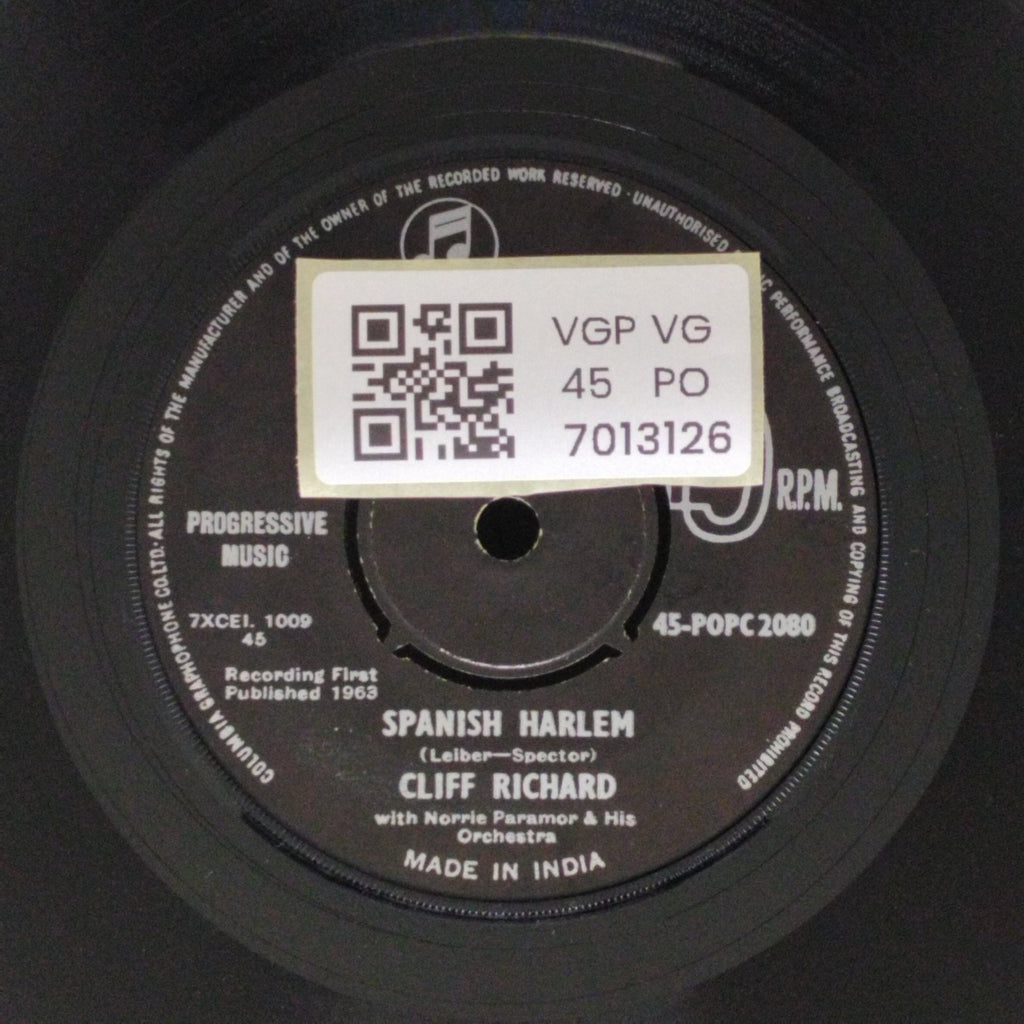 Cliff Richard & The Shadows - Evergreen Tree / Spanish Harlem (45-RPM)