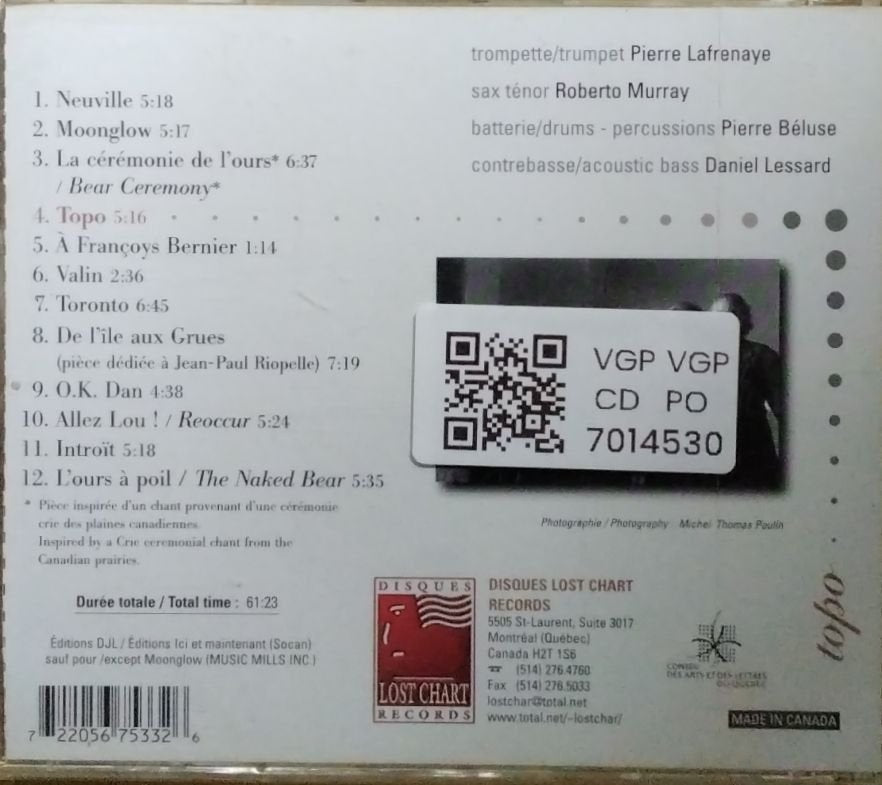 Daniel Lessard, L'Ensemble - toucher les continents (CD)