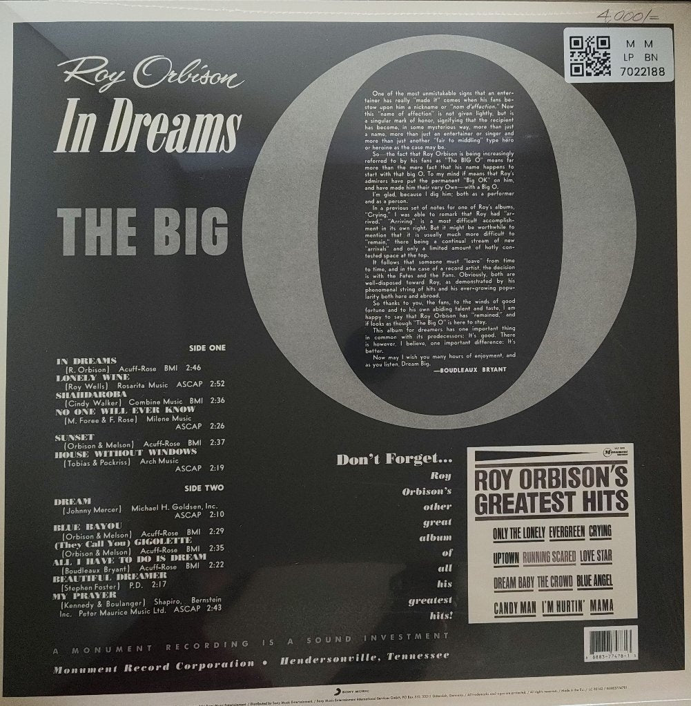 Roy Orbison - In Dreams (Vinyl)