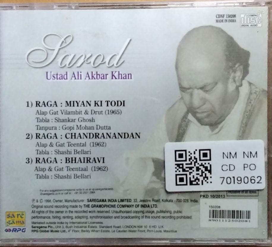 Ustad Ali Akbar Khan - Sarod (CD)
