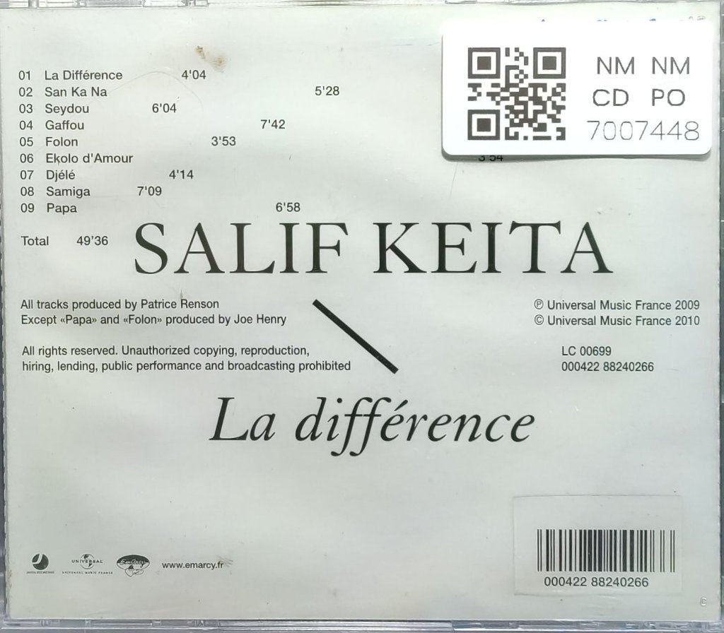 Salif Keita - La différence (CD)