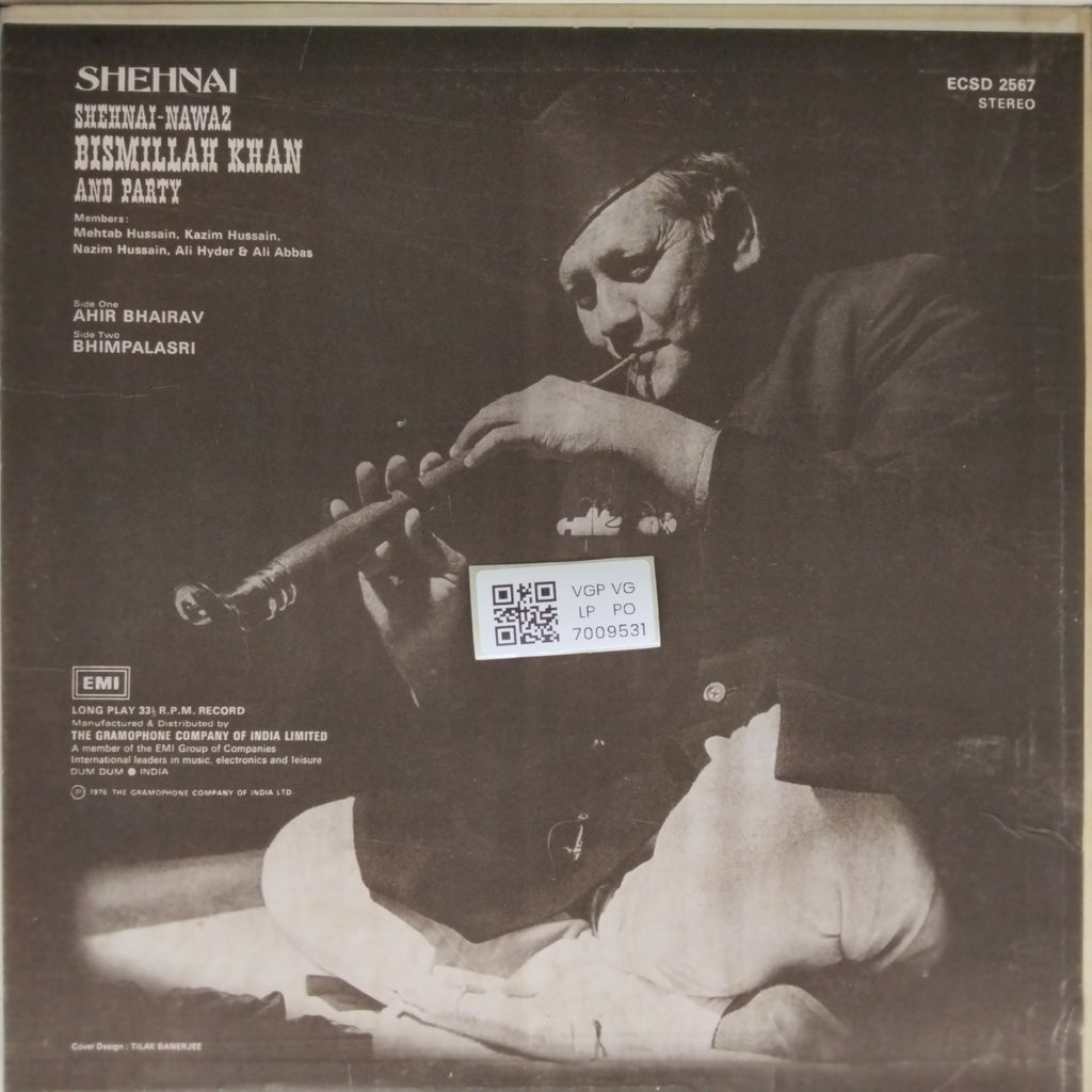 Bismillah Khan - Shehnai (Vinyl)