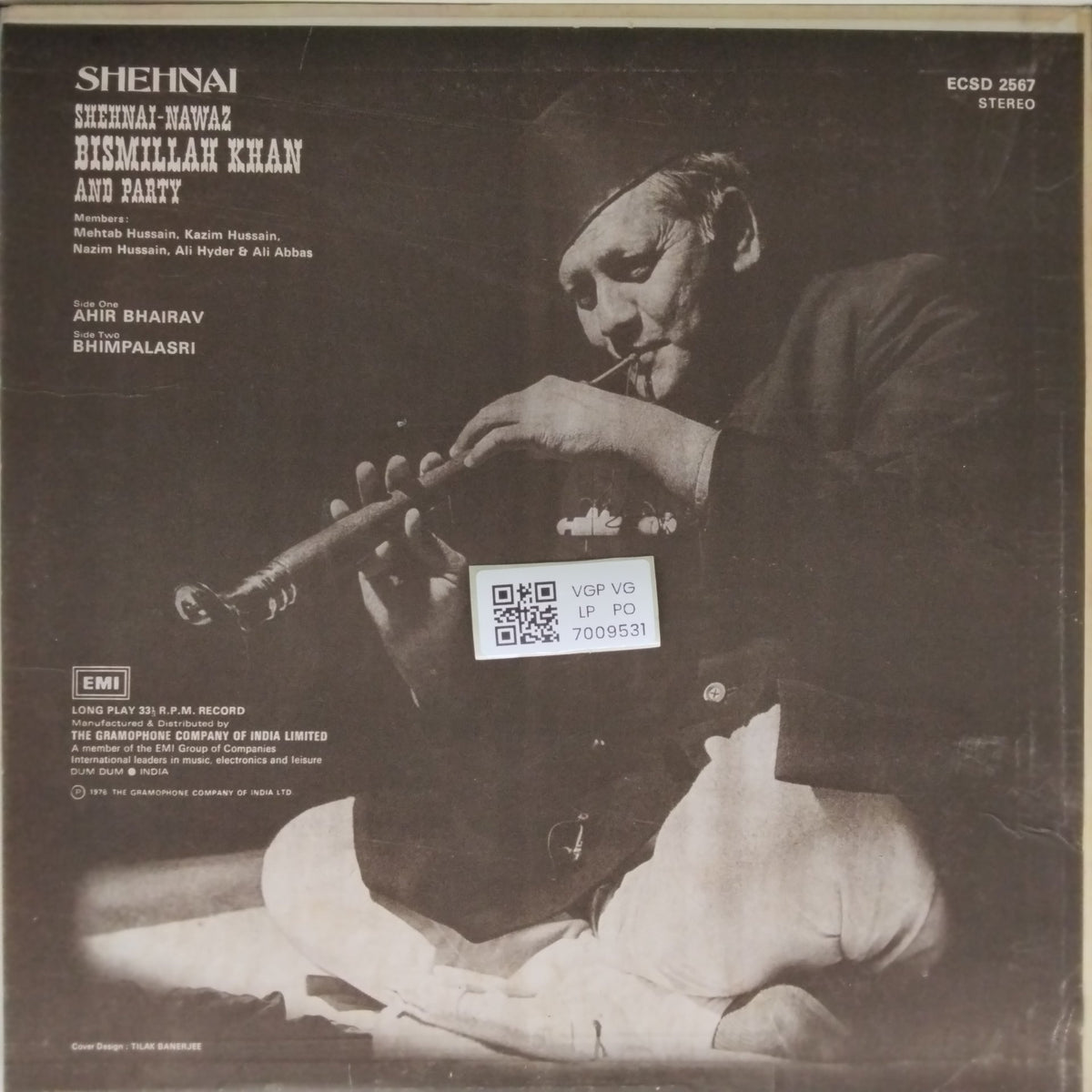 Bismillah Khan - Shehnai (Vinyl)