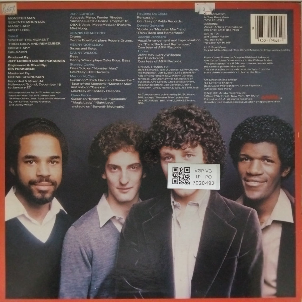 Jeff Lorber Fusion - Galaxian (Vinyl)