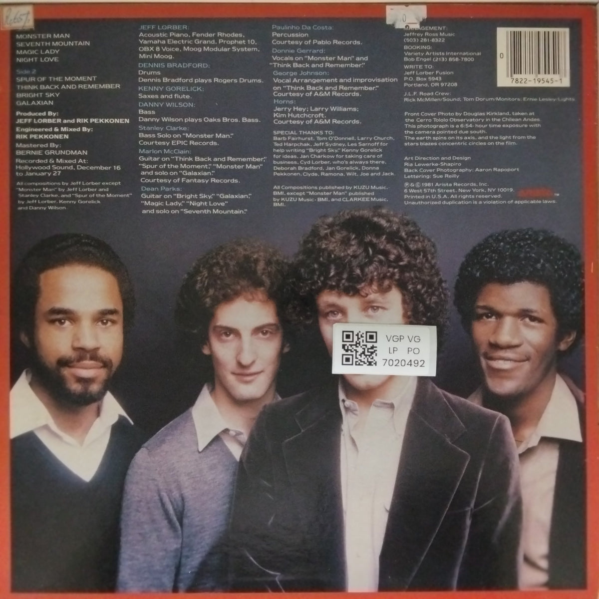 Jeff Lorber Fusion - Galaxian (Vinyl)