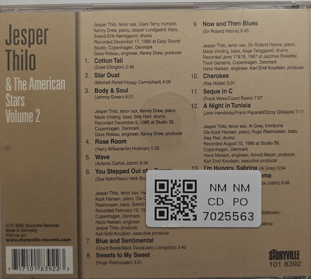 Jesper Thilo - The American Stars Volume 2 (CD)