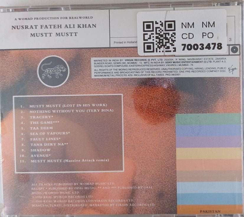 Nusrat Fateh Ali Khan - Mustt Mustt (CD)