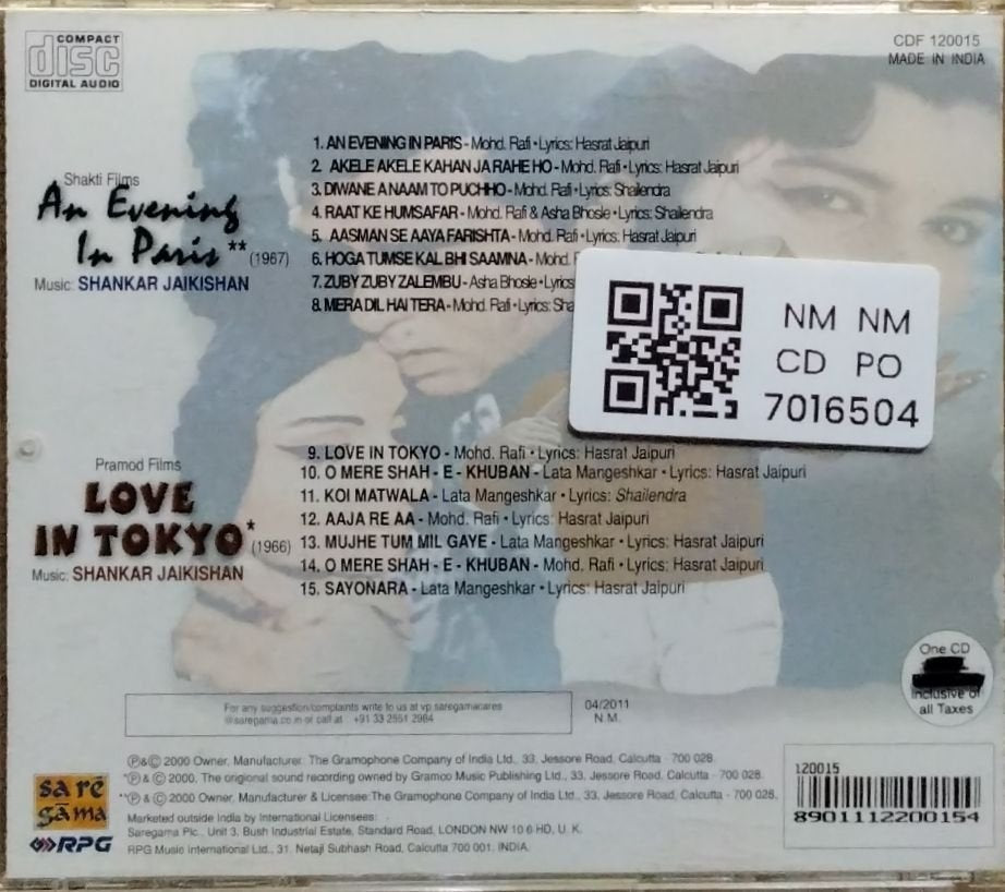 Shankar Jaikishan - An Evening In Paris / Love In Tokyo (CD)