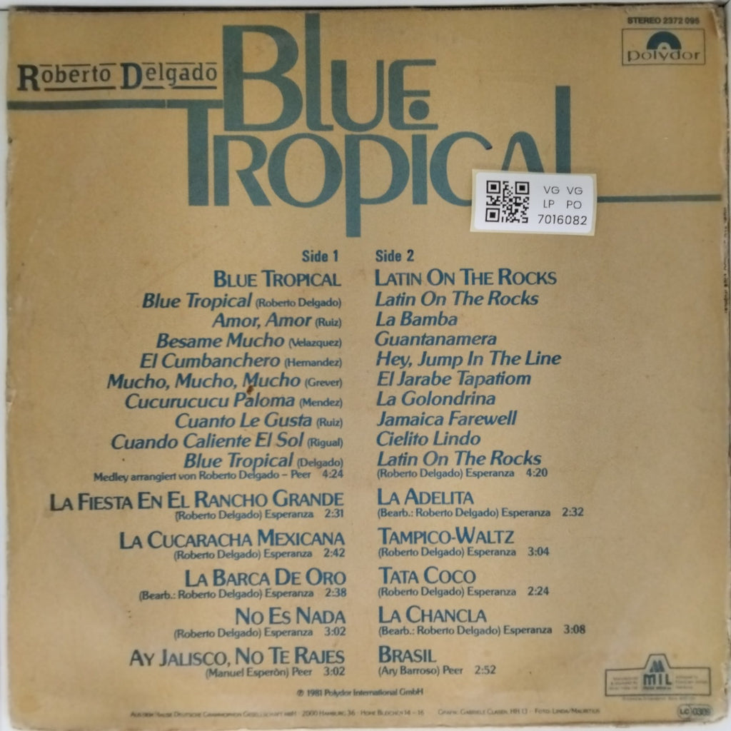 Roberto Delgado - Blue Tropical (Vinyl)