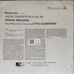 Yehudi Menuhin, Otto Klemperer - Beethoven Violin Concerto (Vinyl)