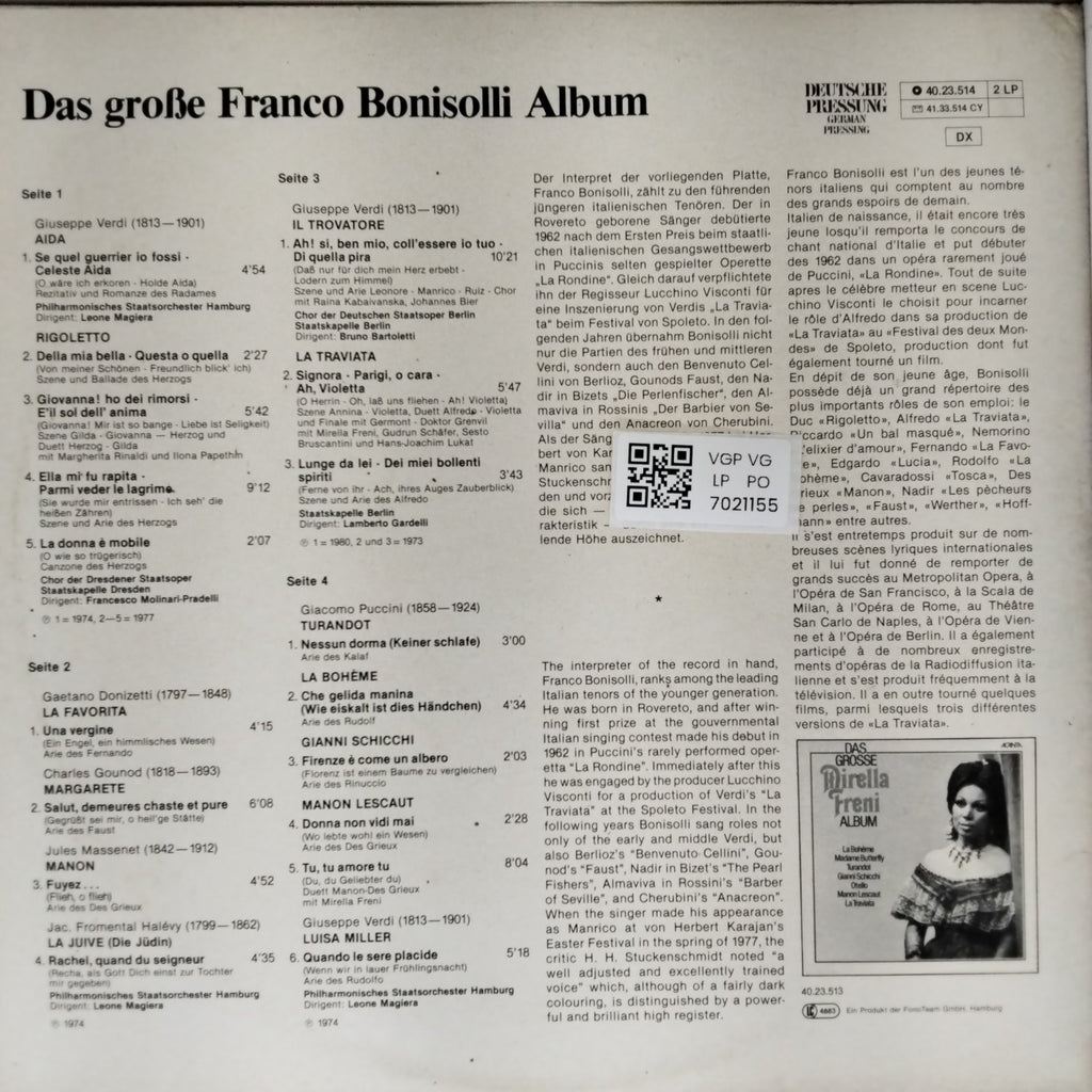 Franco Bonisolli - Das große Franco Bonisolli Album (Vinyl)