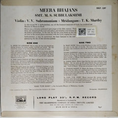M. S. Subbulakshmi - Meera Bhajans (Vinyl)