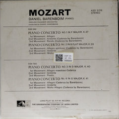 Daniel Barenboim, English Chamber Orchestra - Piano Concertos No. 1 in F K37, No. 2 in B flat K39, No. 3 in D K40, No. 4 in G K41 (Vinyl)