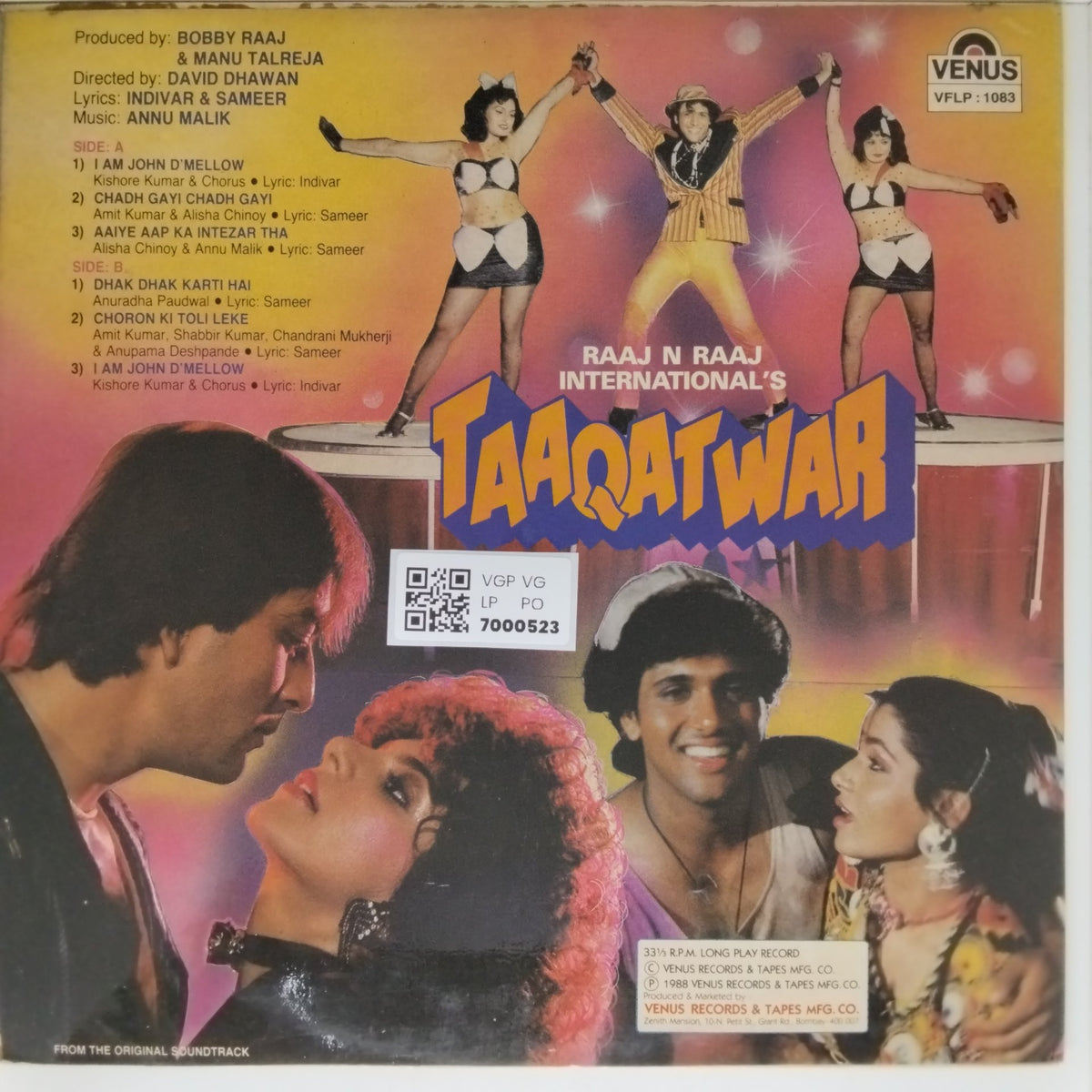 Annu Malik - Taaqatwar (Vinyl)