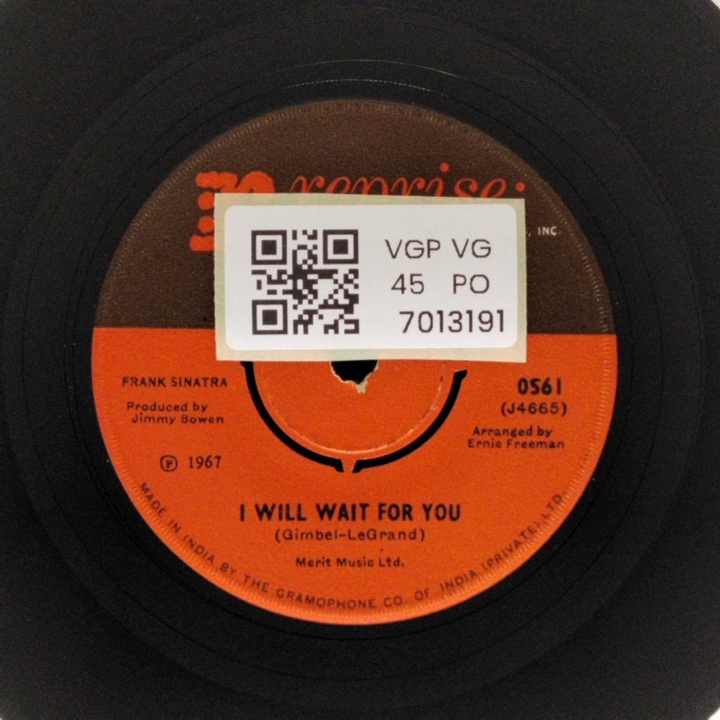 Nancy Sinatra, Frank Sinatra - Somethin' Stupid / I Will Wait for You (45-RPM)