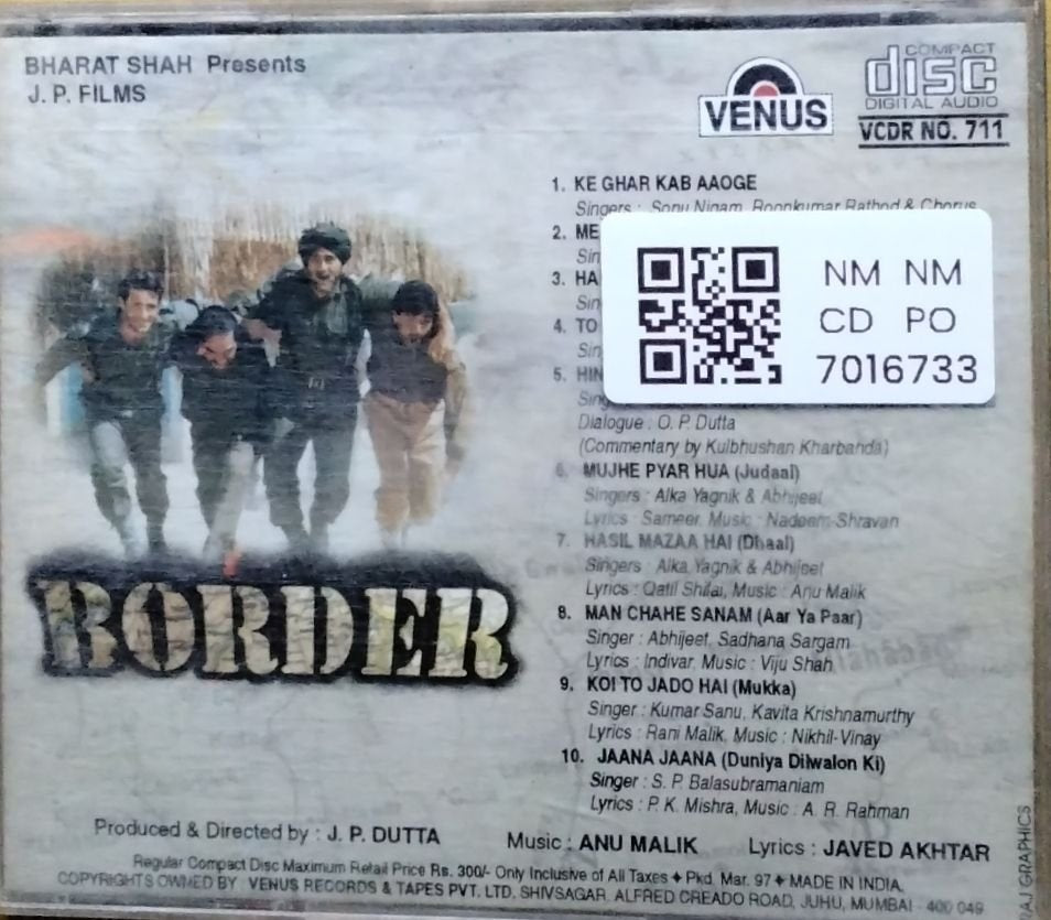 Anu Malik - Border (CD)