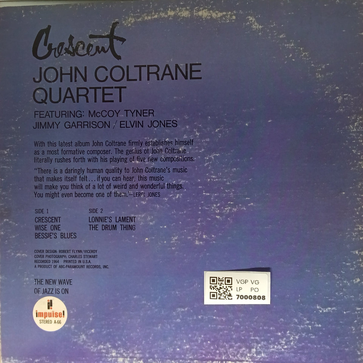 John Coltrane Quartet - Crescent (Vinyl)