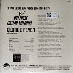 George Feyer - But Oh! Those Italian Melodies (Vinyl)