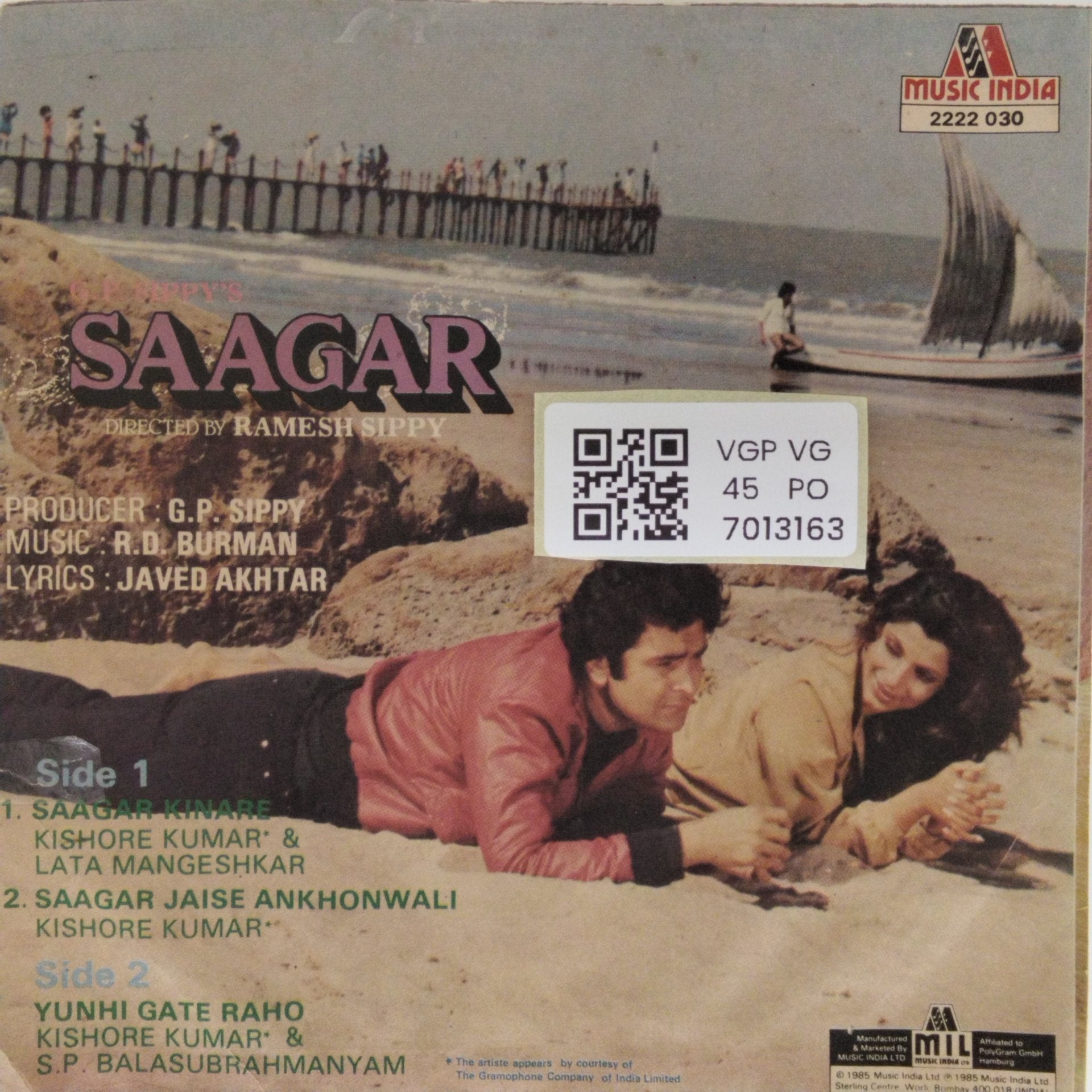 R.D. Burman - Saagar (45-RPM)
