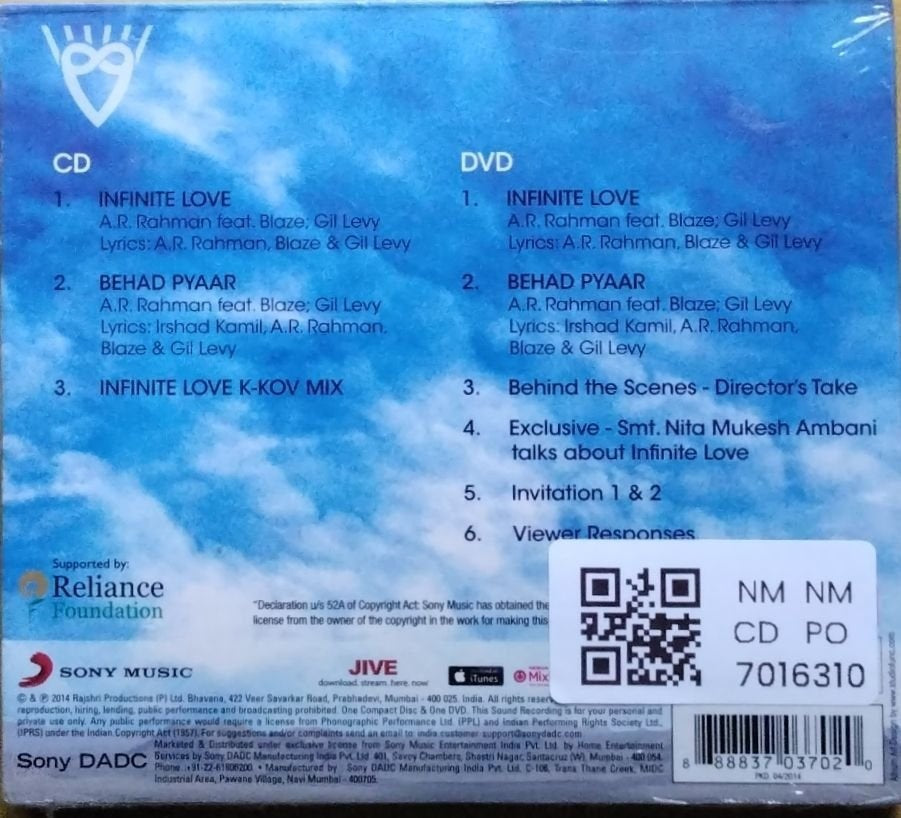 A R Rahman - Infinite Love (CD)