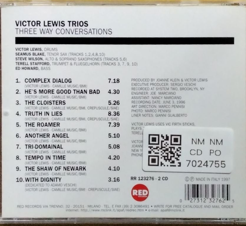 Victor Lewis - Three Way Conversations (CD)