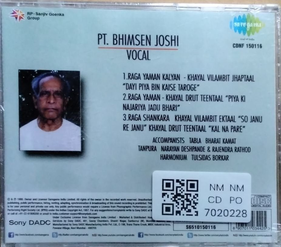 Pt. Bhimsen Joshi - Vocal (CD)