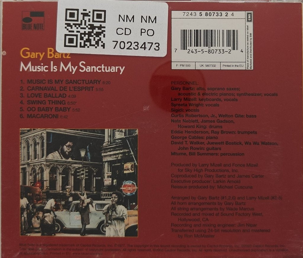 Gary Bartz - Music Is My Sanctuary (CD)