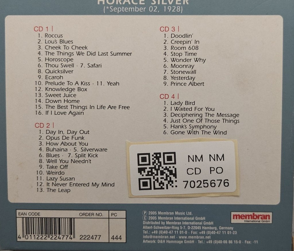 Horace Silver - Quadromania: Down Home (CD) (4)