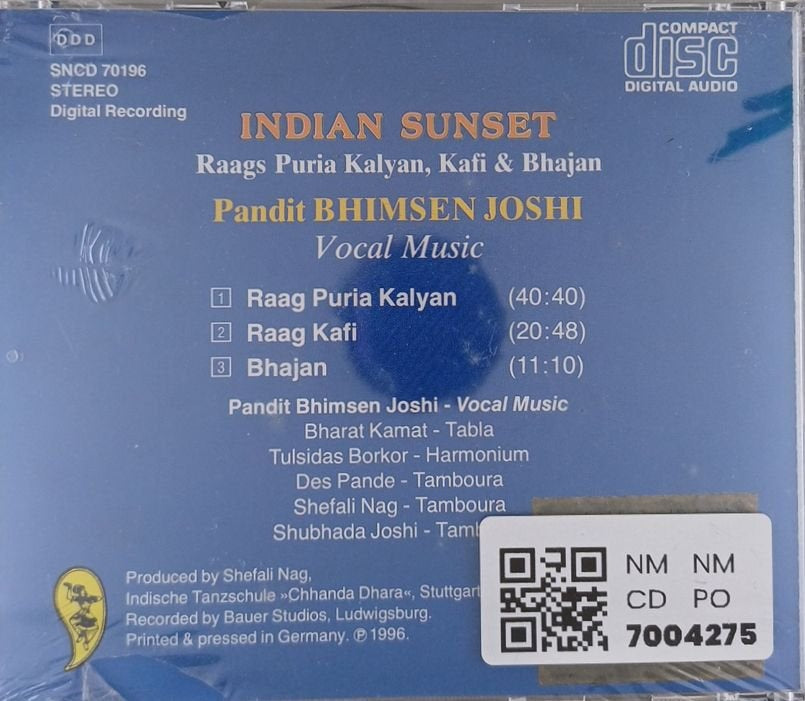 Pandit Bhimsen Joshi - Indian Sunset (CD)