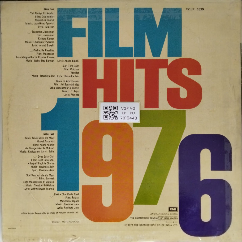 Various - Film Hits 1976 (Vinyl)