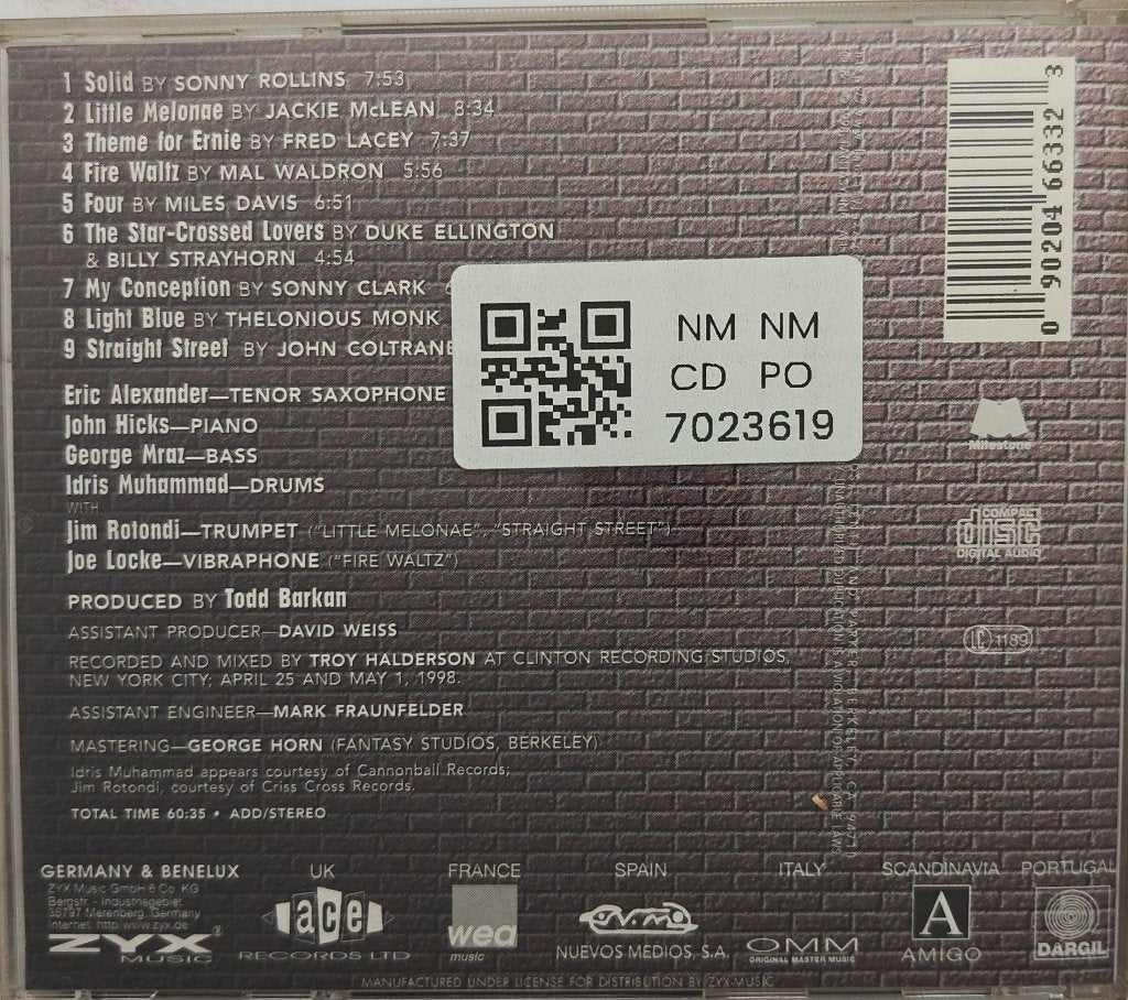 Eric Alexander - Solid (CD)