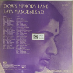 Lata Mangeshkar - Down Memory Lane (Vinyl)