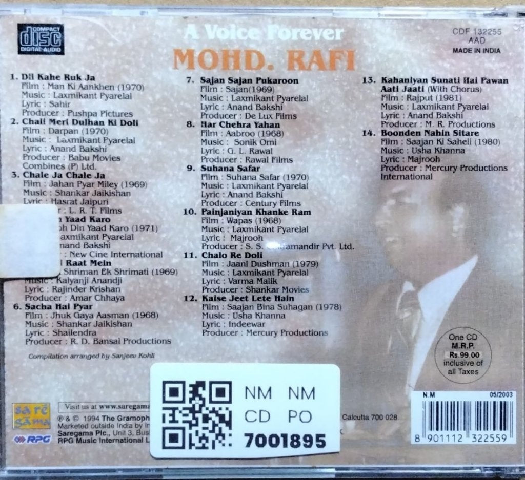 Mohd. Rafi - A Voice Forever (CD)