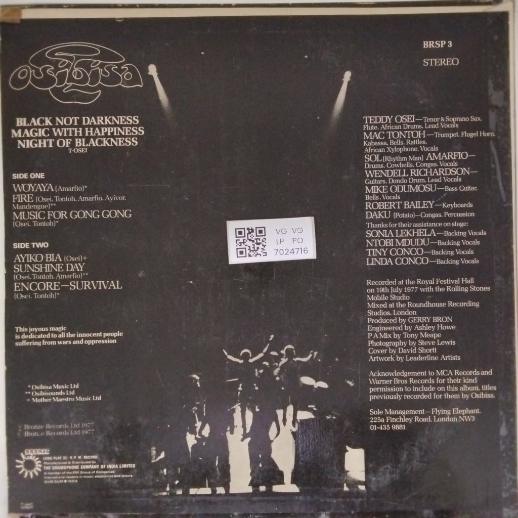 Osibisa - Black Magic Night: Live at the Royal Festival Hall (Vinyl)