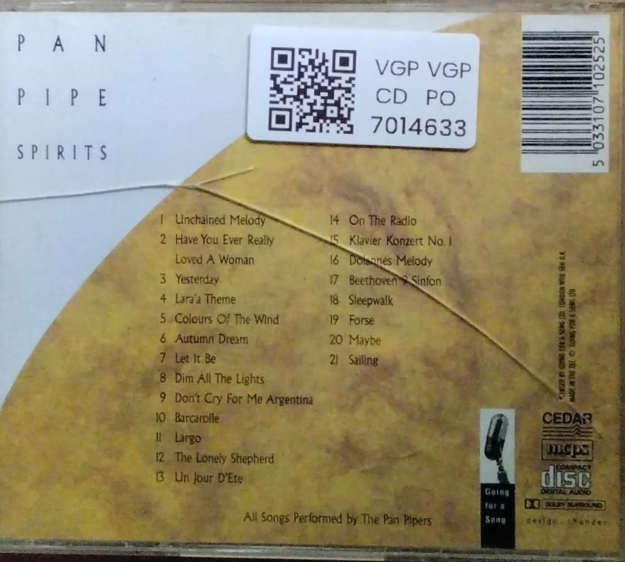 The Pan Pipers - Pan Pipe Spirits (CD)