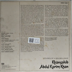 Abdul Karim Khan - Echoes of a Golden Voice (Vinyl)