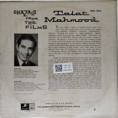 Talat Mahmood - Ghazals from the Films: The Love Songs of Talat Mahmood (Vinyl)