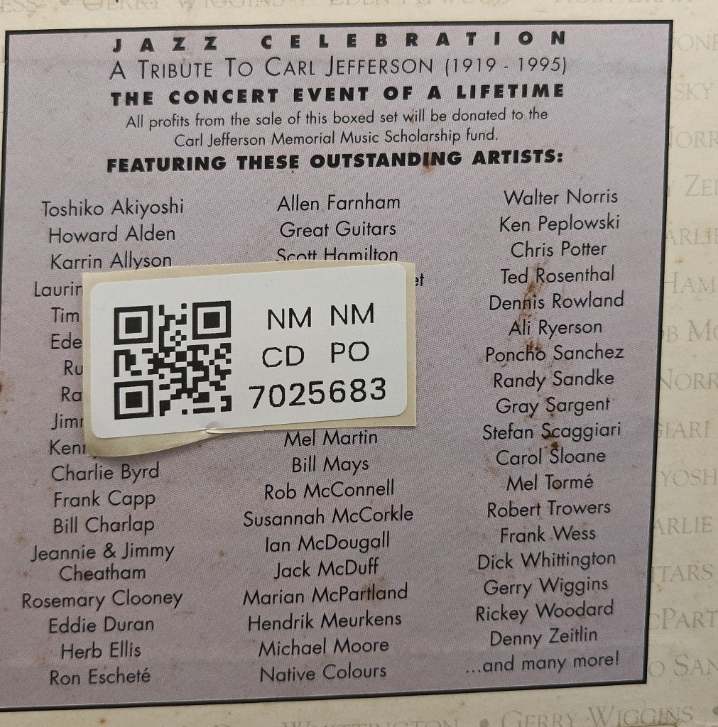 Various - Jazz Celebration A Tribute to Carl Jefferson (CD) (4)