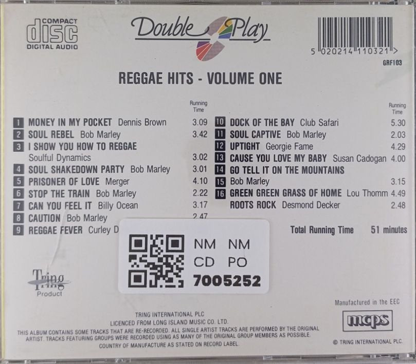Various - Reggae Hits Vol. 1 (CD)