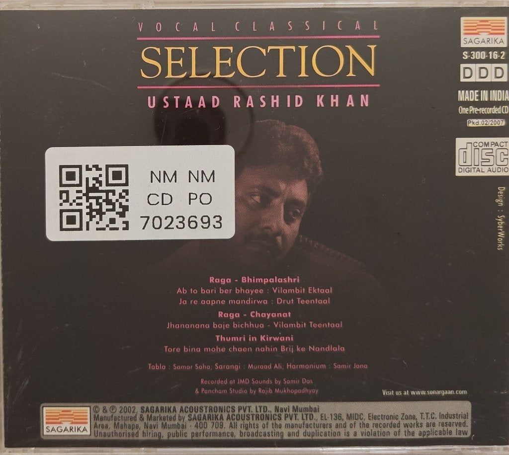 Ustaad Rashid Khan - Selection (CD)