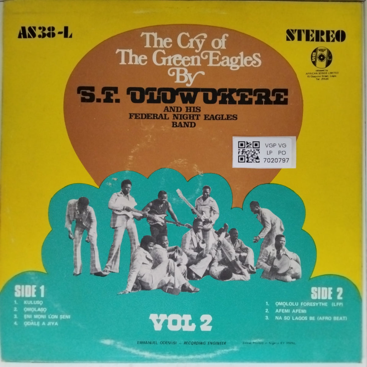 S.F. Olowokere, Federal Night Eagles Band - The Cry of The Green Eagles (Vinyl)