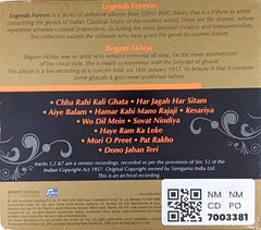 Begam Akhtar - Legends Forever (CD)