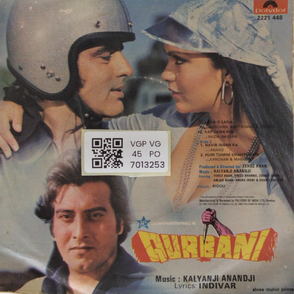 Kalyanji Anandji - Qurbani (45-RPM)