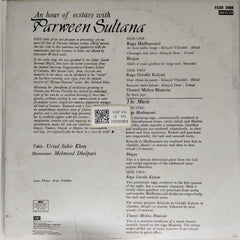 Parween Sultana - An hour of ecstasy with Parween Sultana (Vinyl)