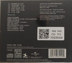 Idrees Sulieman, Webster Young, John Coltrane, Bobby Jaspar, Mal Waldron, Kenny Burrell, Paul Chambers, Art Taylor - Interplay for 2 Trumpets and 2 Tenors (CD)