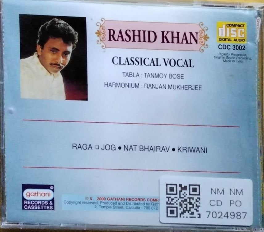 Rashid Khan - Classical Vocal (CD)