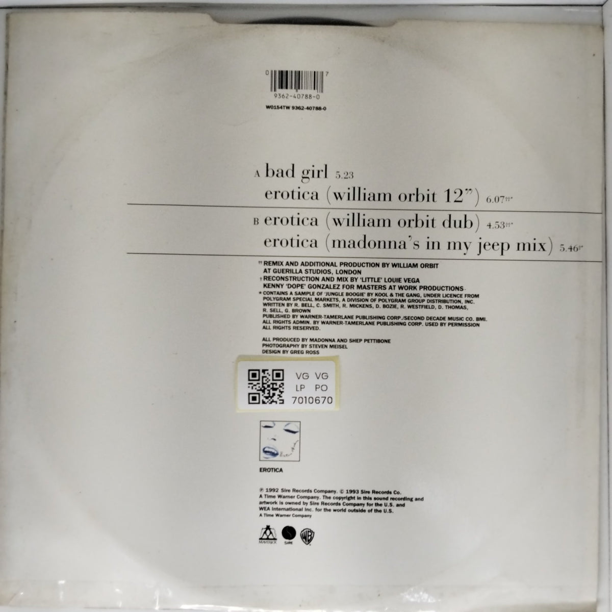 Madonna - Bad Girl (Vinyl)