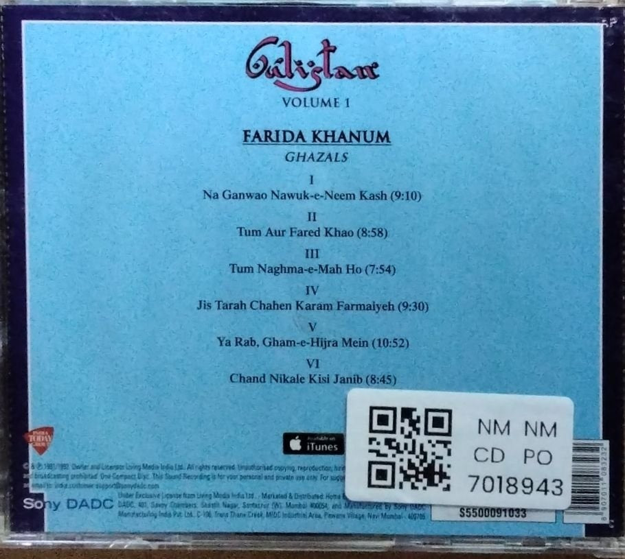 Farida Khanum - Gulistan Volume 1 (CD)