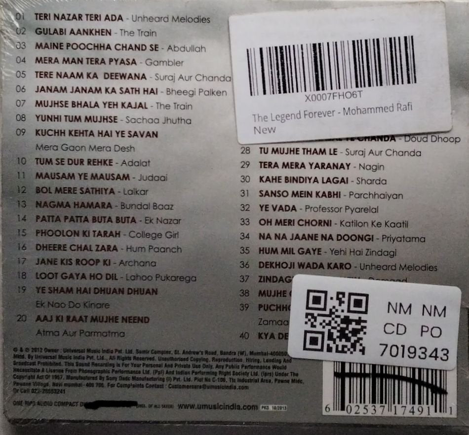 Mohd. Rafi - The Legend Mohd. Rafi Forever (MP3 CD) (CD)
